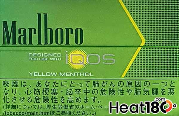 Marlboro Yellow Menthol heat stick pack from IQOS